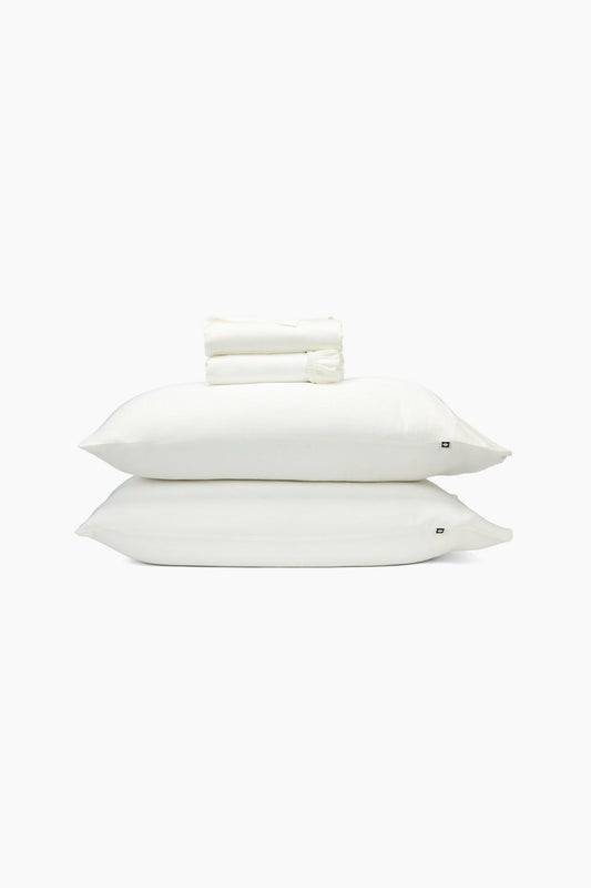 Kyte Baby Bamboo Sateen Sheet Set in Shell