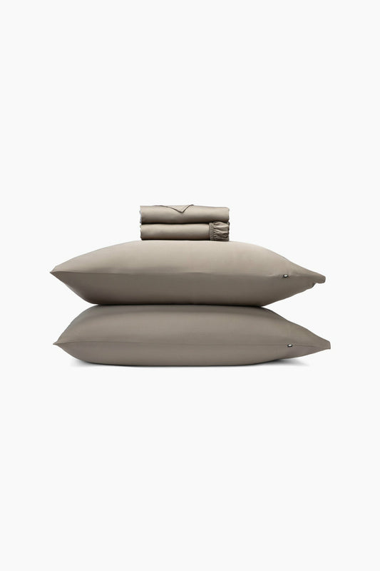 Kyte Baby Bamboo Sateen Sheet Set in Truffle