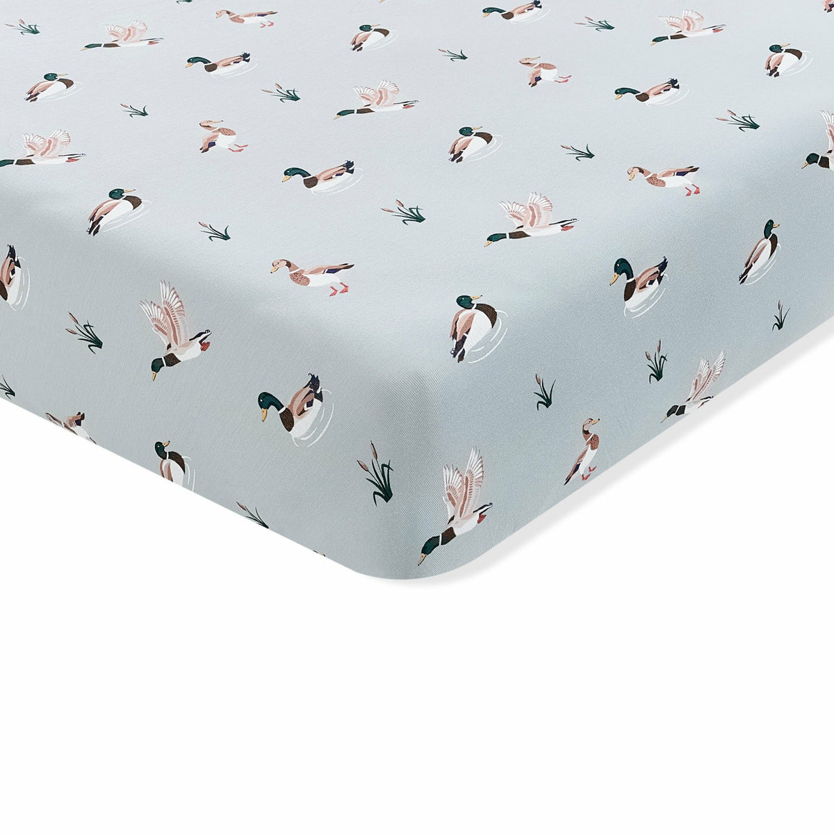 Kyte Baby Twin Sheet in Mallard Duck