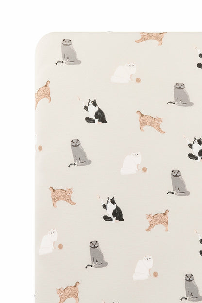 Kyte Baby Twin Sheet in Fluffy Cat