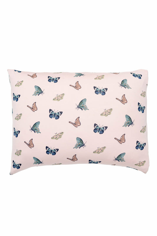 Kyte Baby Standard Pillowcase in Blush Butterfly