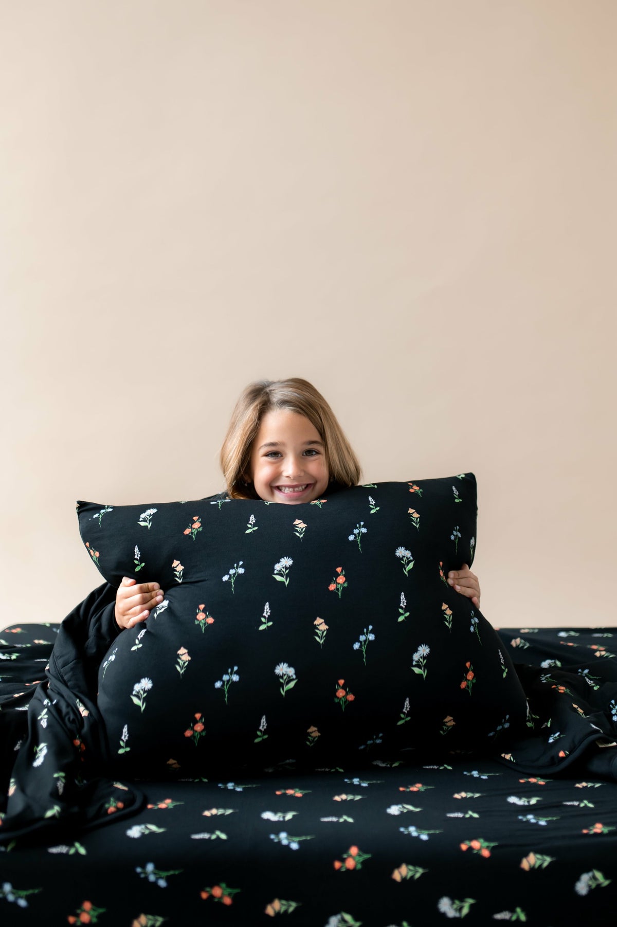 Kyte Baby Standard Pillowcase in Midnight Wildflower