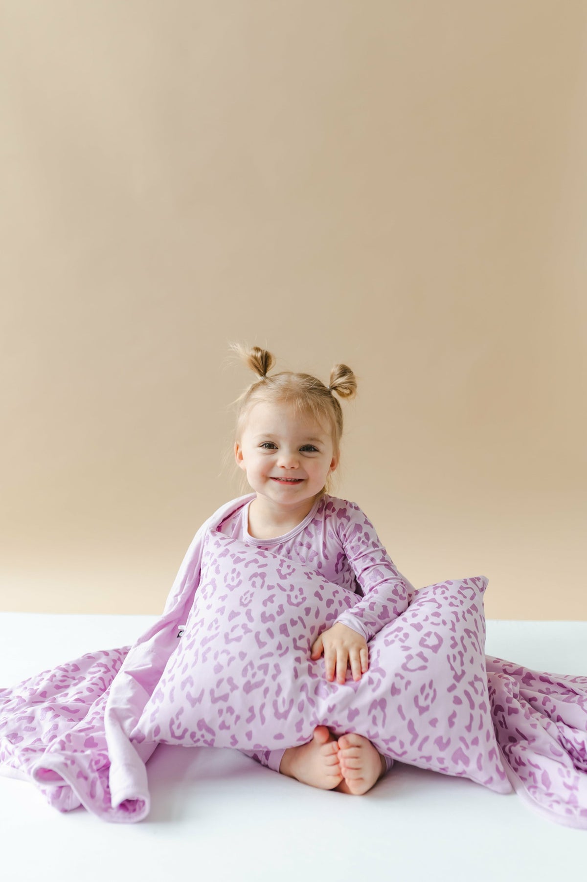 Kyte Baby Toddler Pillowcase in Thistle Leopard