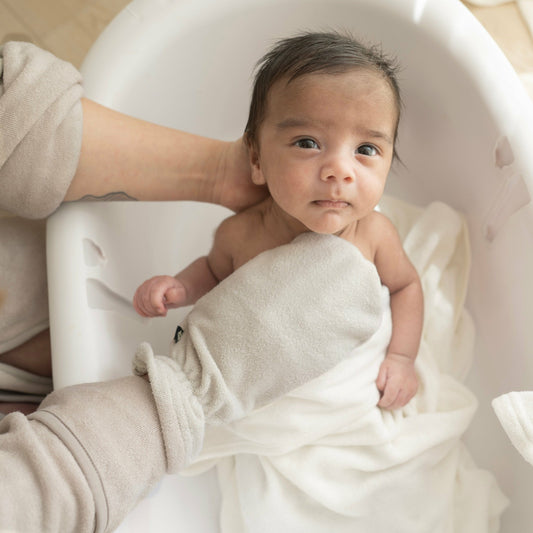 Kyte Baby Terry Bath Mitt in Oat