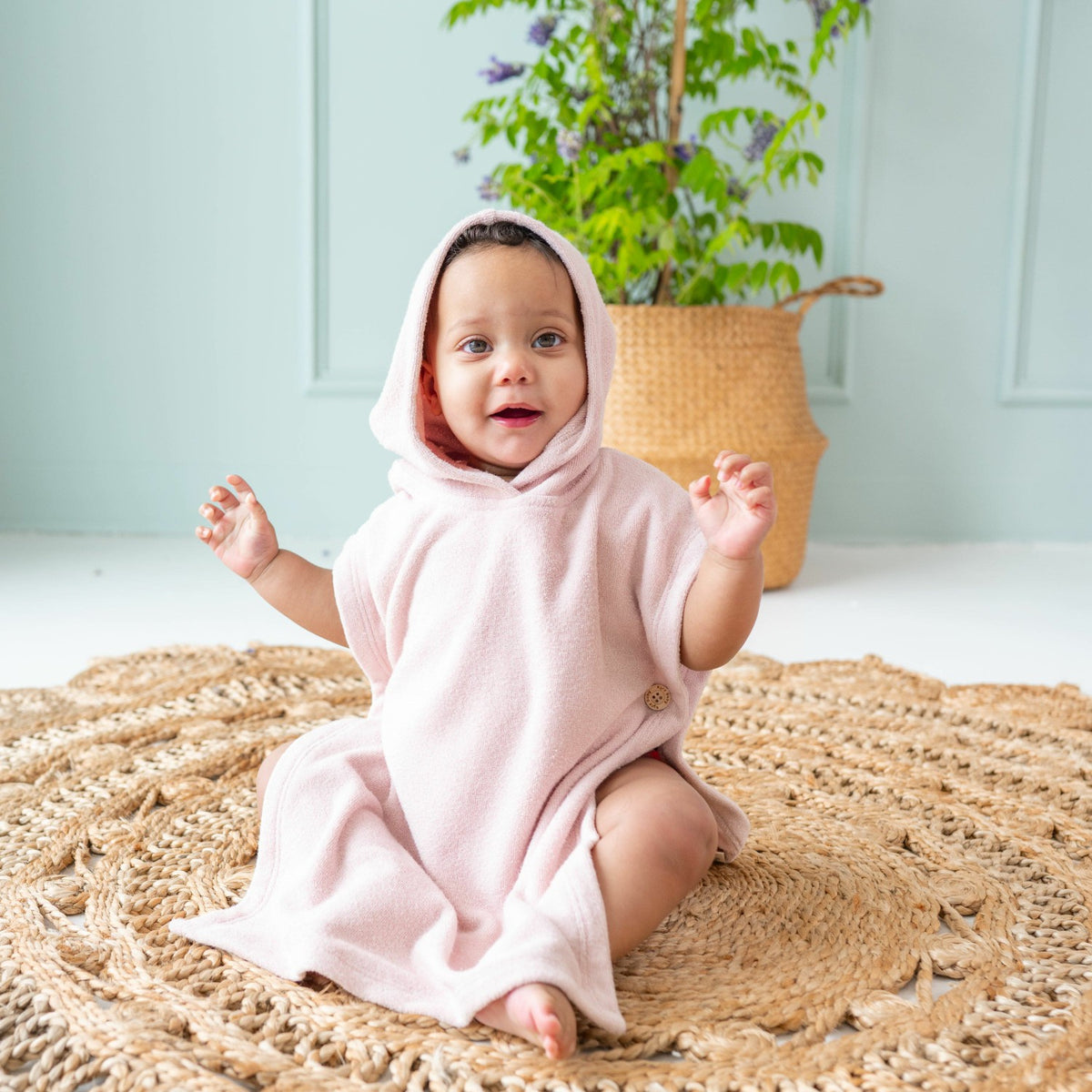 Kyte Baby Swim Poncho in Blush