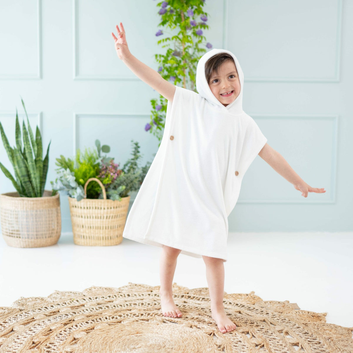 Kyte Baby Swim Poncho in Cloud