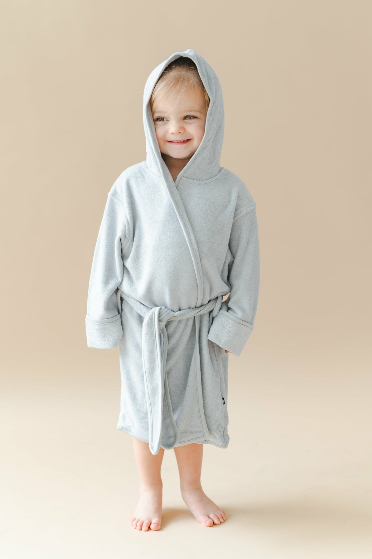 Kyte Baby Hooded Bath Robe in Storm