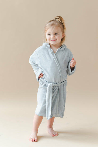 Kyte Baby Hooded Bath Robe in Storm