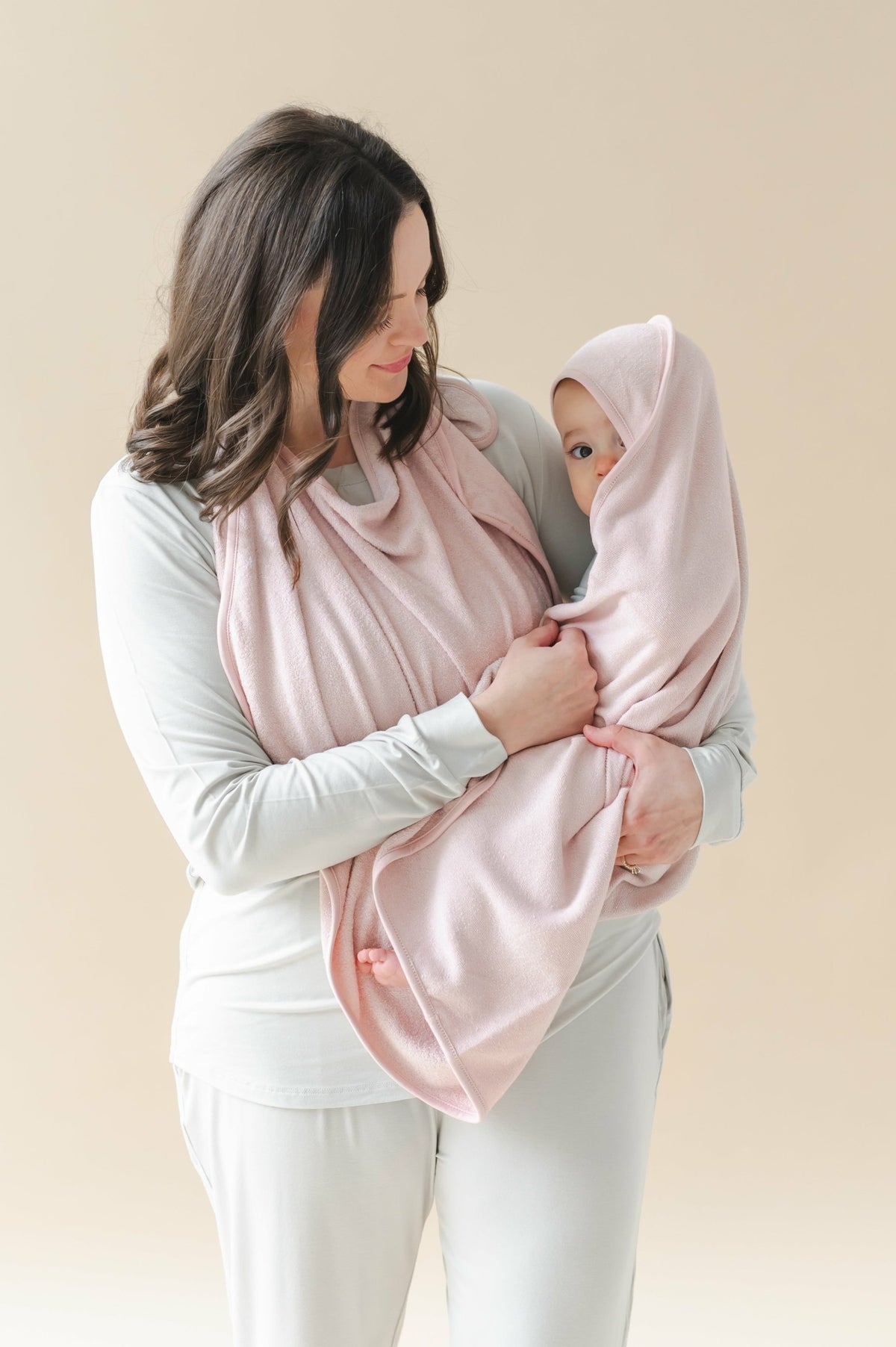 Kyte Baby Terry Apron Towel in Blush