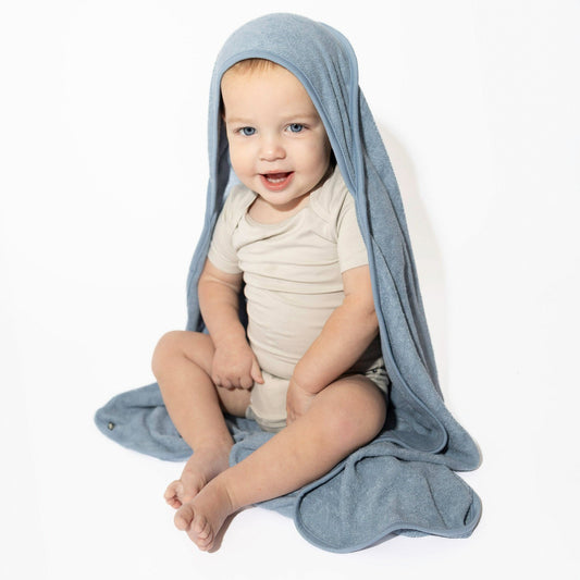 Kyte Baby Hooded Bath Towel in Slate