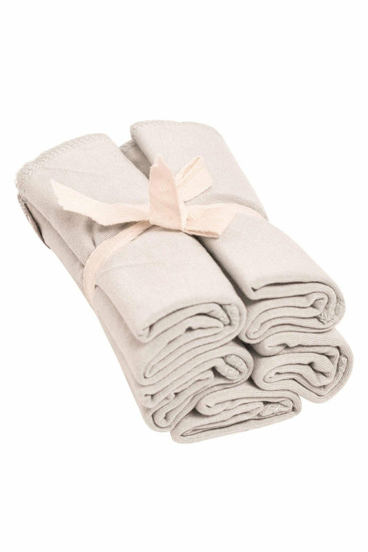 Kyte Baby Bamboo Baby Washcloth 5-Pack in Oat