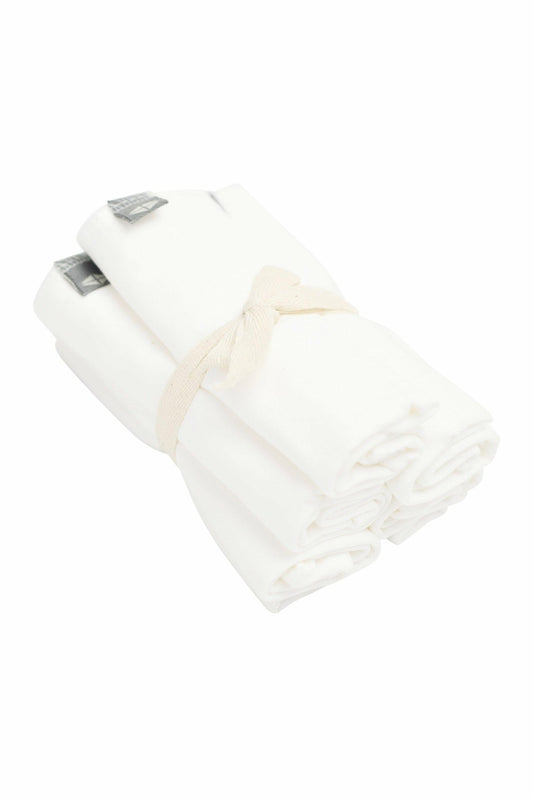Kyte Baby Bamboo Baby Washcloth 5-Pack in Cloud White