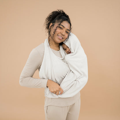 Kyte Baby Terry Apron Towel in Oat