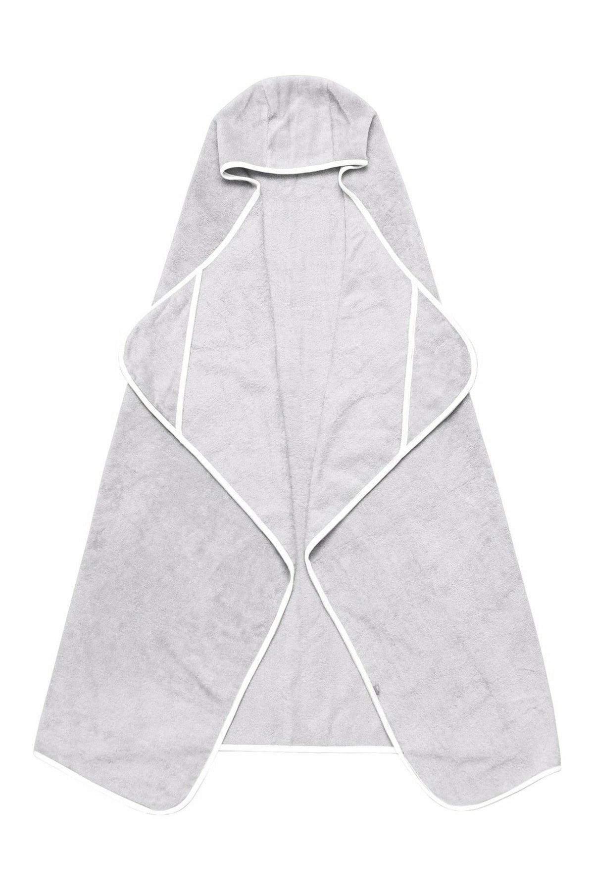 Kyte Baby Toddler Hooded Bath Towel in Storm Cloud Trim