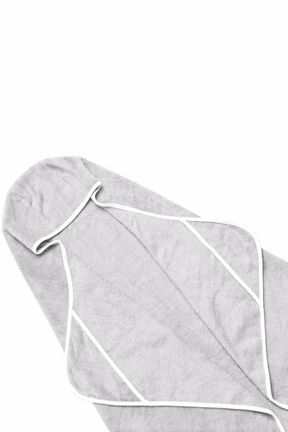 Kyte Baby Toddler Hooded Bath Towel in Storm Cloud Trim