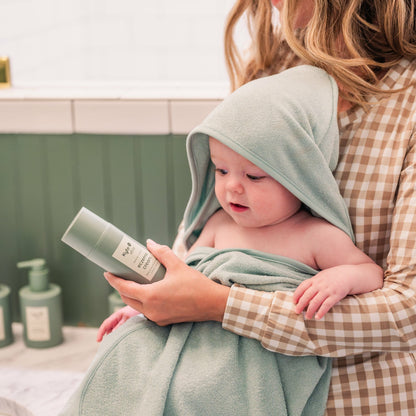 Kyte Baby Hooded Infant Bath Towel in Sage