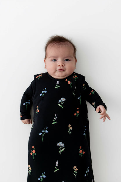 Kyte Baby Sleep Bag in Midnight Wildflower 2.5
