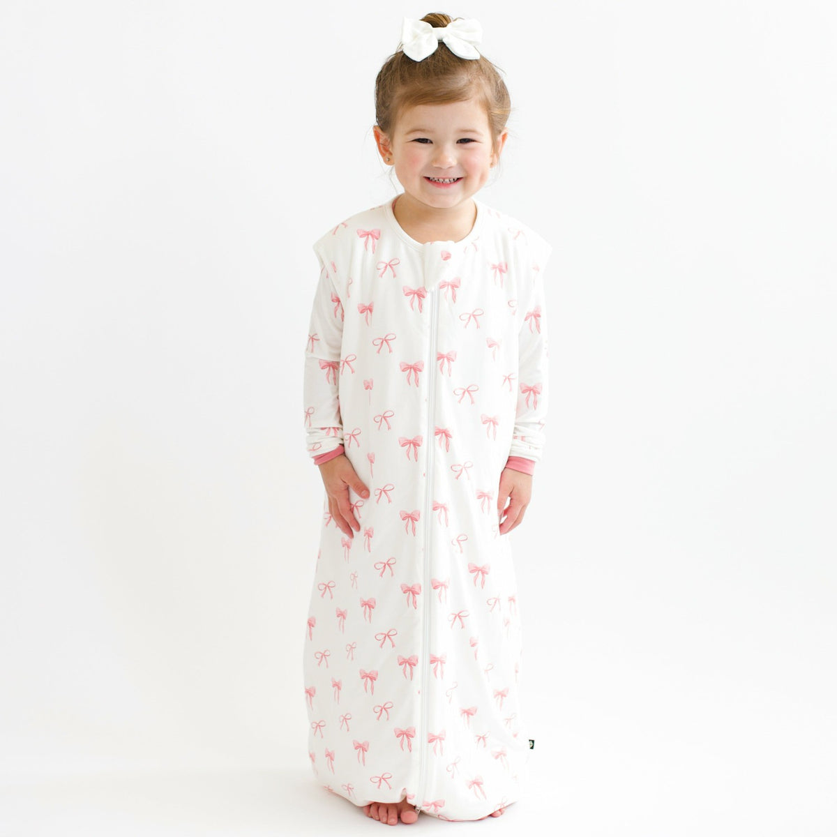 Kyte Baby Bamboo Sleep Bag Walker in Bow 1.0 TOG