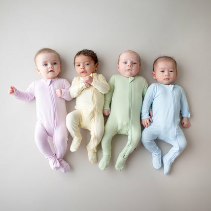 Kyte Baby Zippered Footie in Thistle