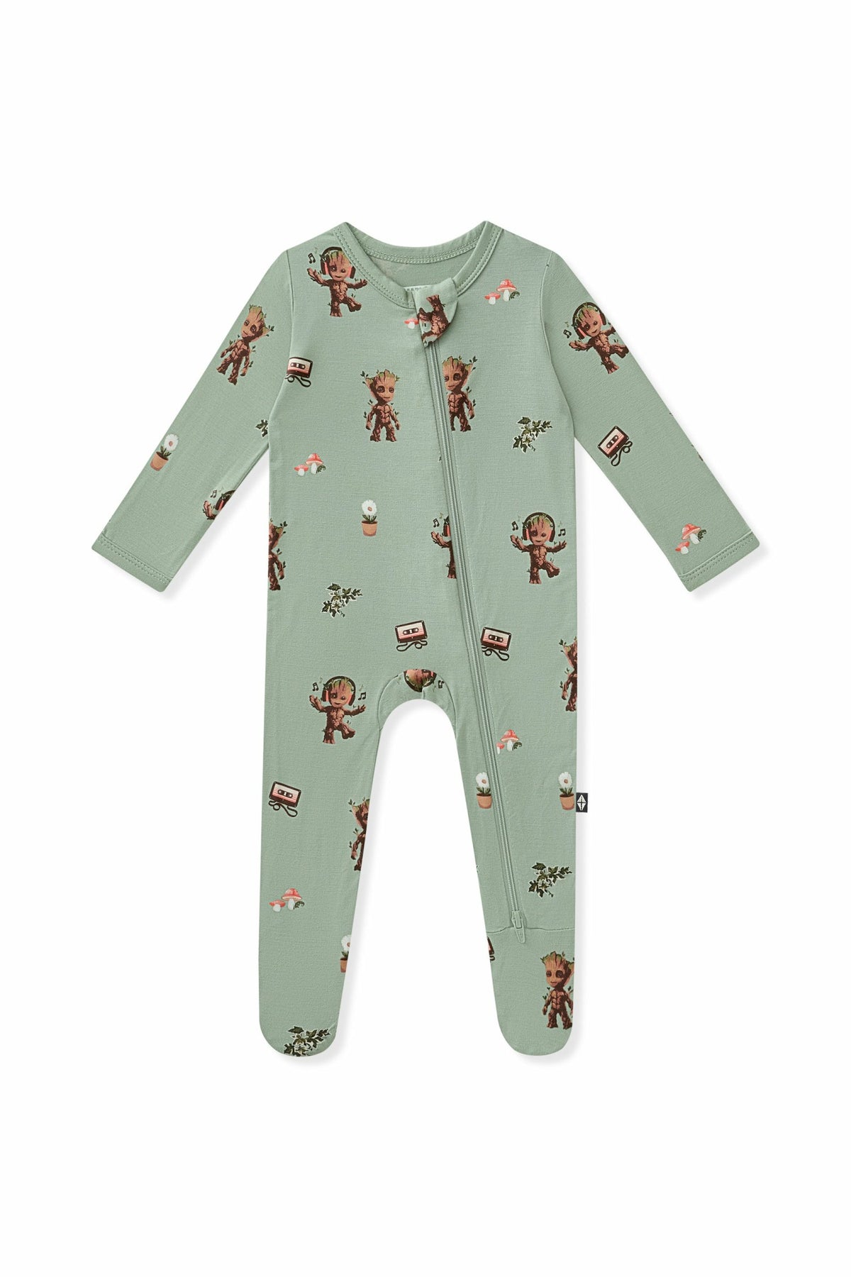 Kyte Baby Zippered Footie in Groot
