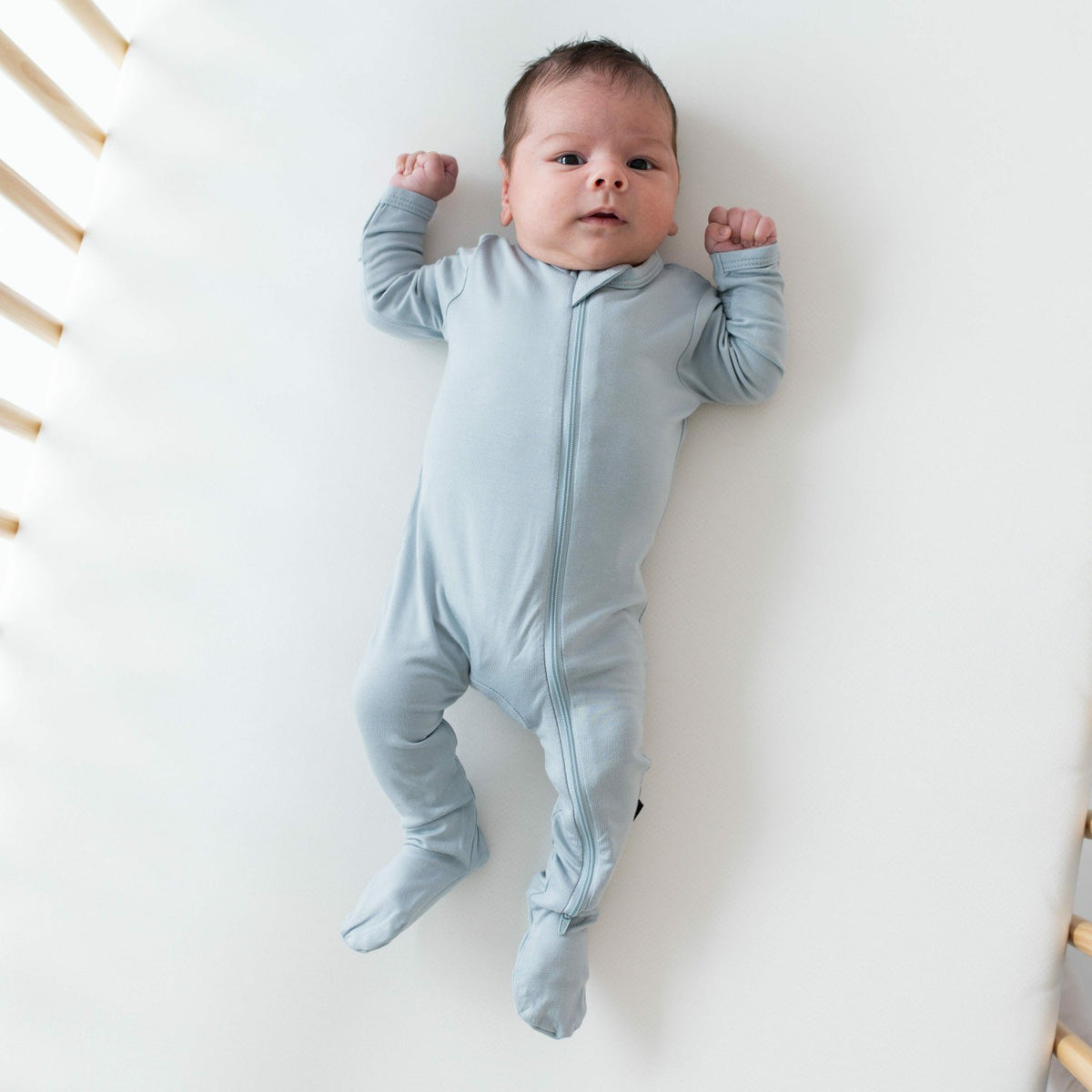 Kyte Baby Zippered Footie in Fog