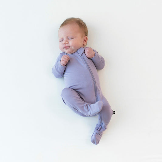 Kyte Baby Shop Zippered Footie in Taro