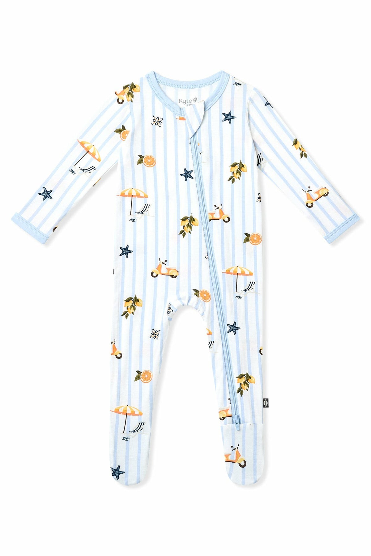 Kyte Baby Zippered Footie in Amalfi Coast