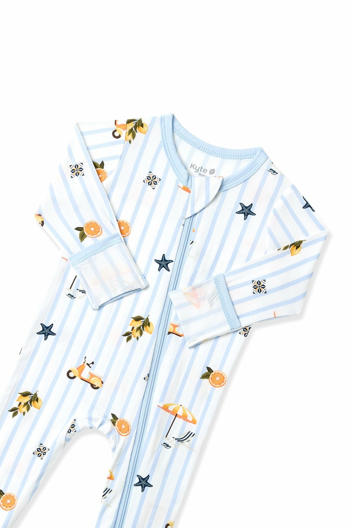 Kyte Baby Zippered Footie in Amalfi Coast