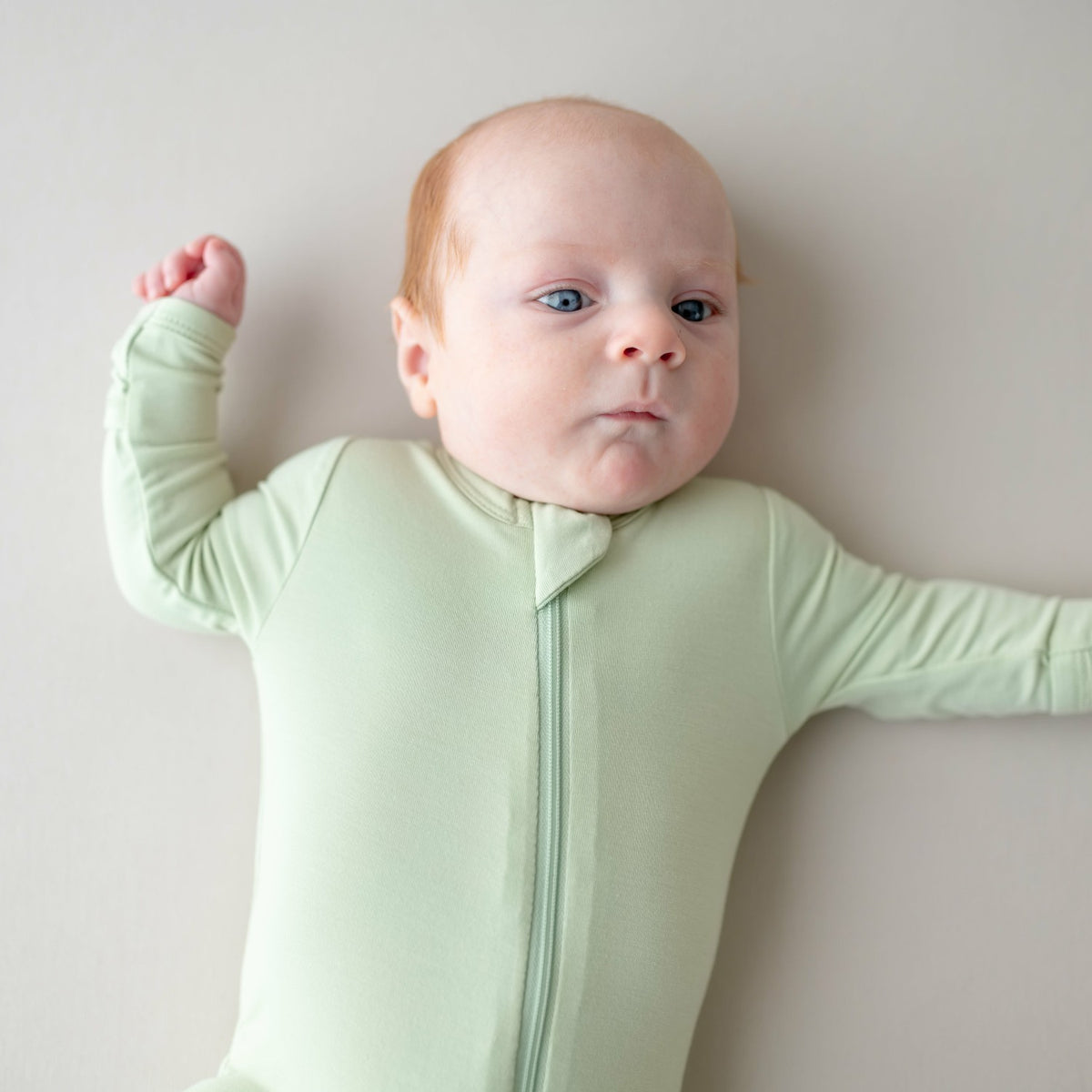 Kyte Baby Zippered Footie in Basil