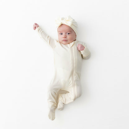 Kyte Baby Zippered Footie in Chamomile