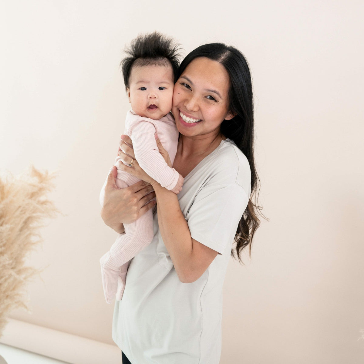 Kyte Baby Ribbed Zipper Footie in Blush