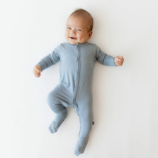 Kyte Baby Footie Pajamas in Slate