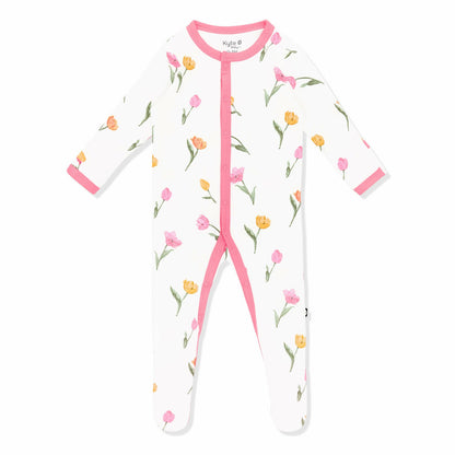 Kyte Baby Footie in Tulip
