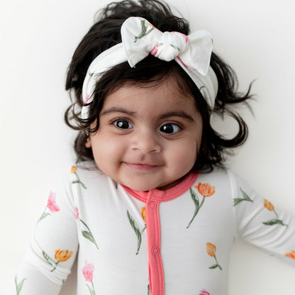 Kyte Baby Footie in Tulip