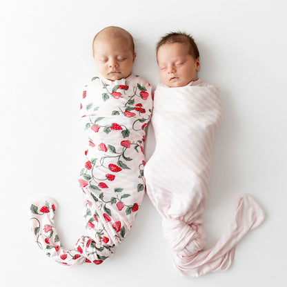 Kyte Baby Swaddle Blanket in Small Sakura Stripe