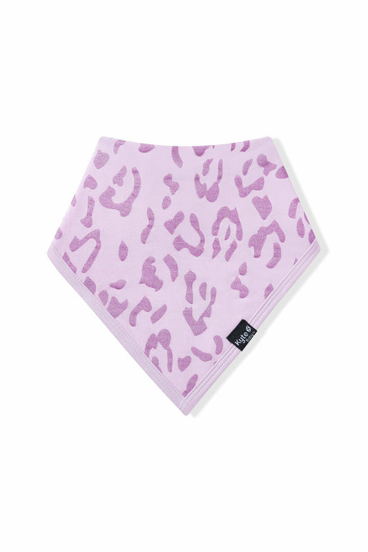 Kyte Baby Bib in Thistle Leopard