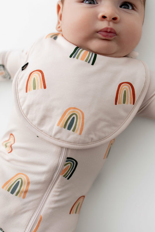 Kyte Baby Cushy Bib in Retro Rainbow