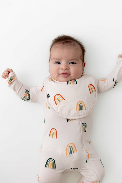 Kyte Baby Cushy Bib in Retro Rainbow
