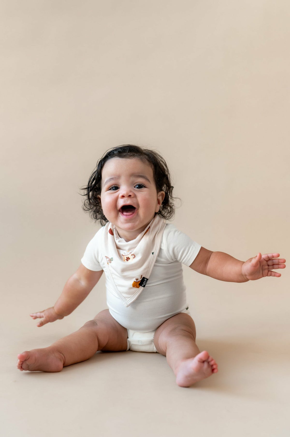 Kyte Baby Bib in Pumpkin Spice Latte