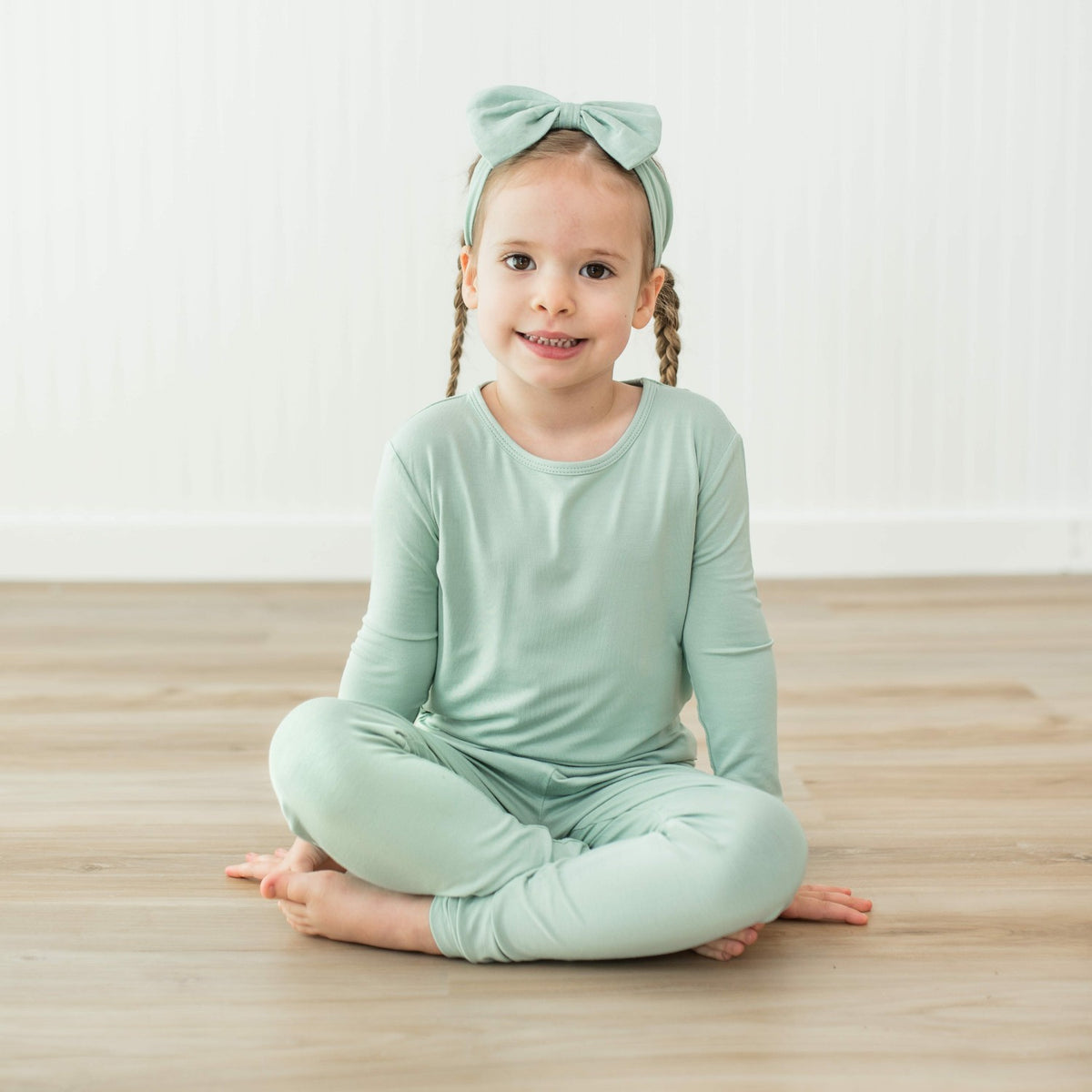 Kyte Baby Bow Headband in Sage