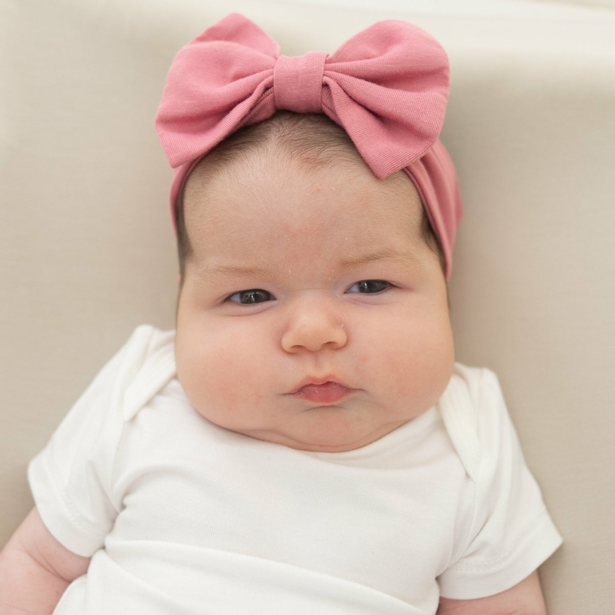 Kyte Baby Bow Headband in Apple Blossom
