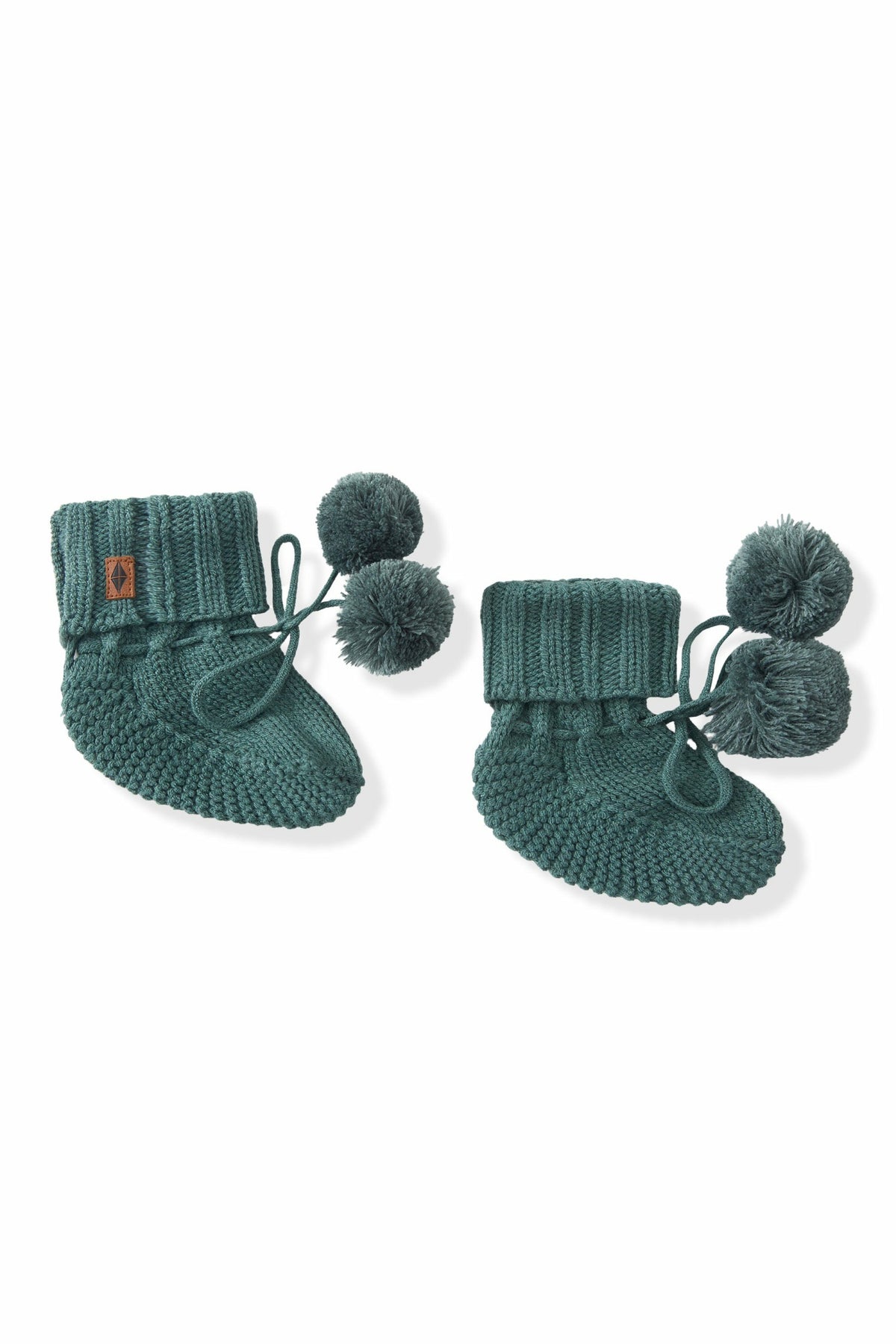 Kyte Baby Knit Booties in Pine