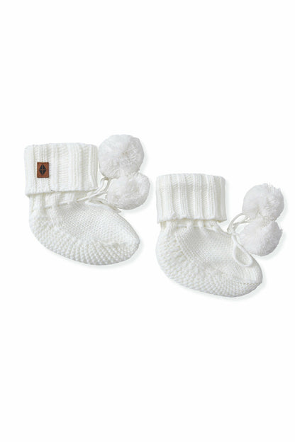 Kyte Baby Knit Booties in Cloud