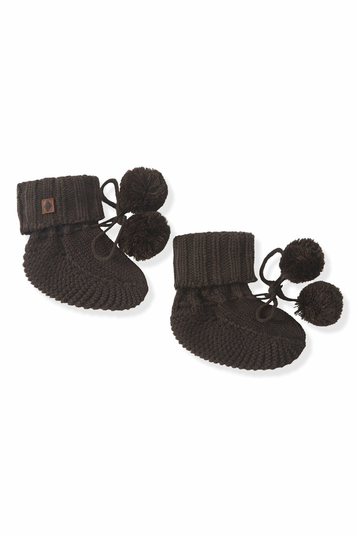 Kyte Baby Knit Booties in Espresso