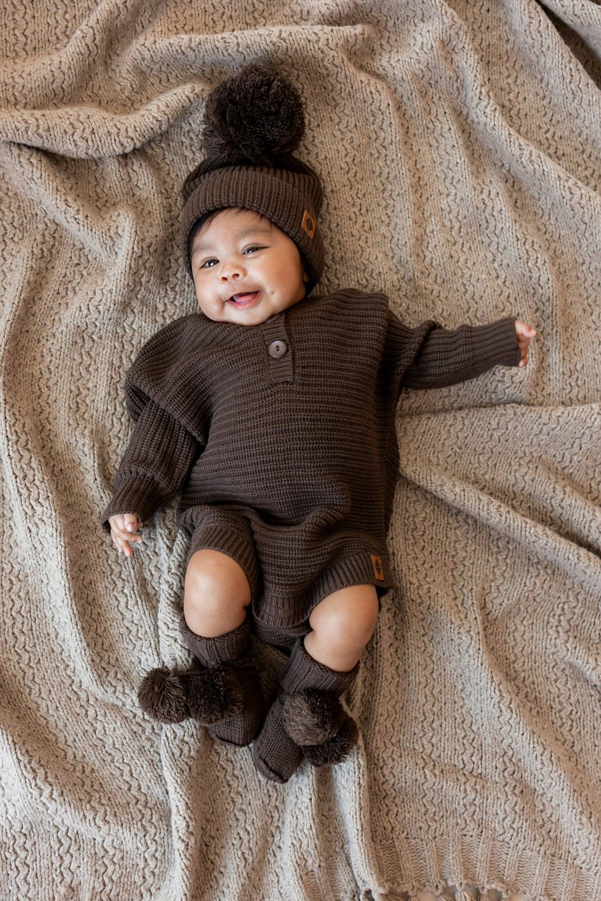 Kyte Baby Knit Booties in Espresso