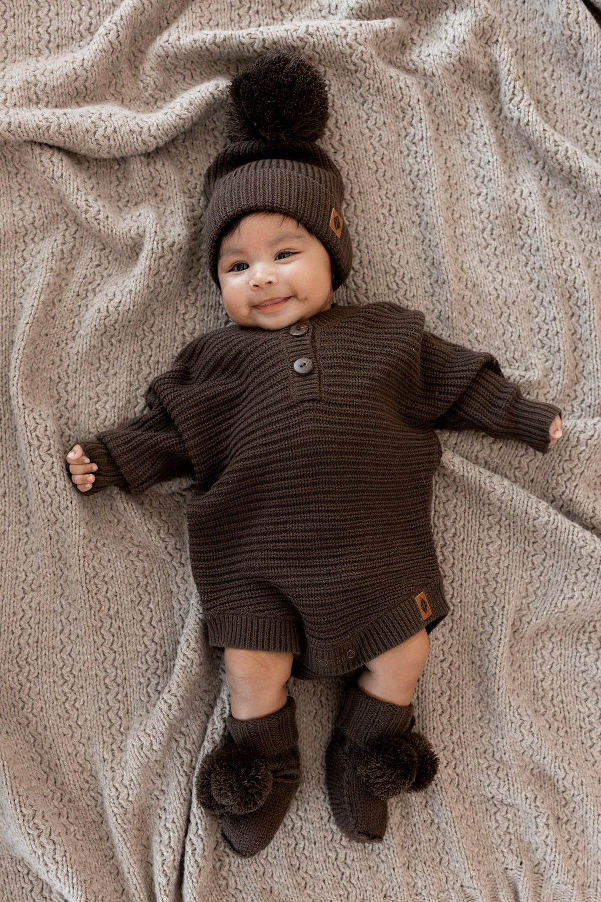 Kyte Baby Knit Booties in Espresso