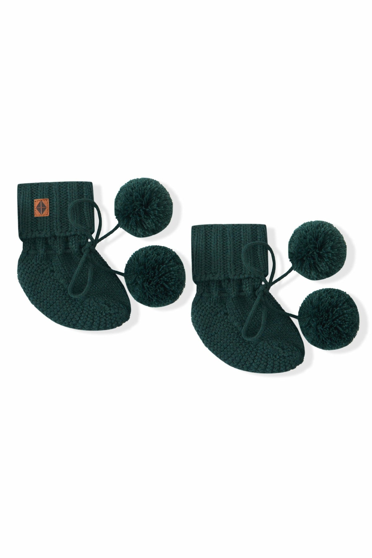 Kyte Baby Knit Booties in Cypress