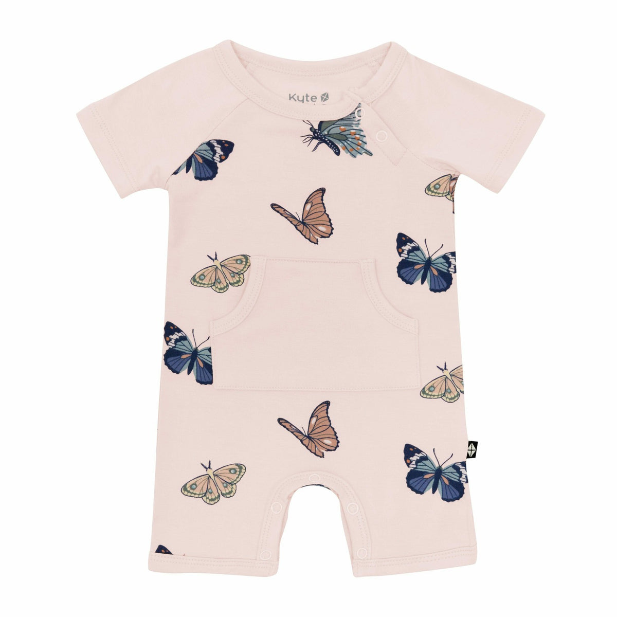 Kyte Baby Shortall in Blush Butterfly