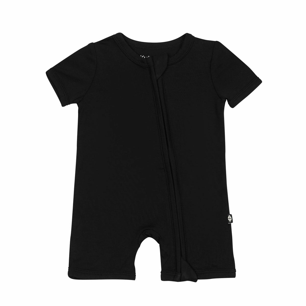 Kyte Baby Zippered Shortall Romper in Midnight