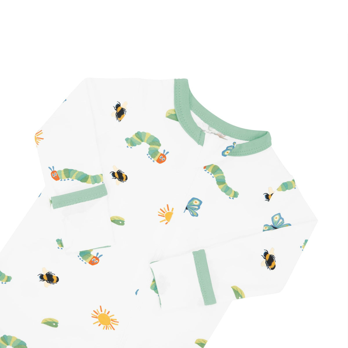 Kyte Baby Bamboo Zippered Romper in The Very Hungry Caterpillar